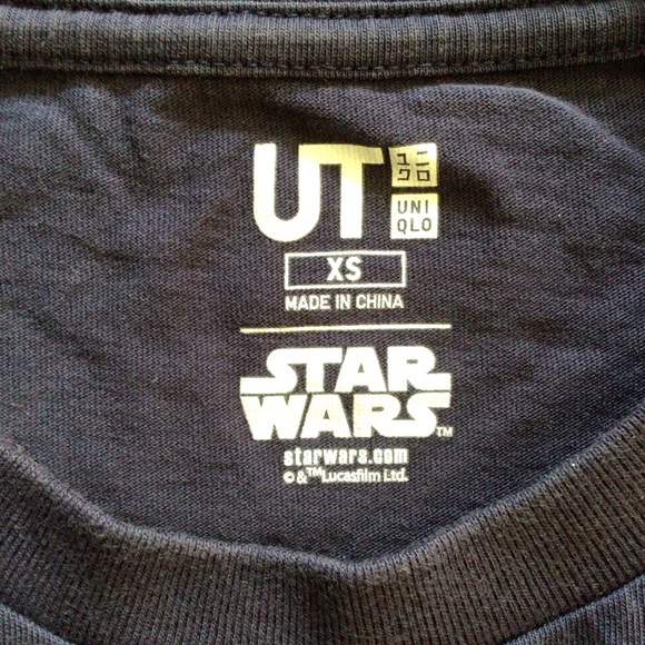 Uniqlo Star Wars Praetorian Guards Navy Blue Short Sleeve Top - Size XS - Picture 6 of 8